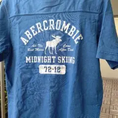 Abercrombie & Fitch Tシャツ S アバクロ ブルー