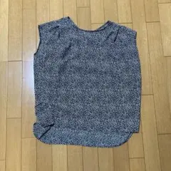 any FAM ノースリーブシャツ 黒白ドット