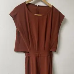 セットアップ ドレス パンツスーツ テラコッタ