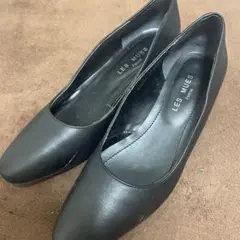 パンプス ヒール 黒 ブラック LES MUSE