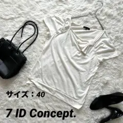 【セブンアイディコンセプト】 半袖Tシャツ トップス Tシャツ リボン 40