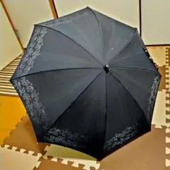 晴雨兼用日傘 mila schon ミラショーン 遮光 フラワー ブラック