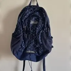 Coleman ネイビー 水玉模様 キッズリュック
