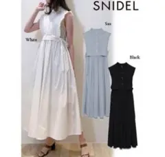 SNIDEL◆ノースリーブワンピース　ベストレイヤードワンピ