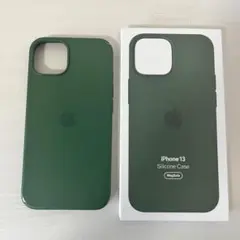 【MagSafe対応】iPhone13 シリコーンケース　クローバー　緑色