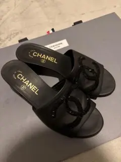 2025の新作！！【CHANEL】CCロゴ レザーサンダル 2025の新作！！【CHANEL】CCロゴ レザーサンダル