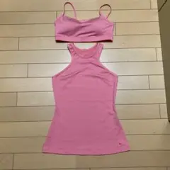 新品NIKE ナイキ タイトフィットタンクトップ×スポーツブラセットMトレ ヨガ