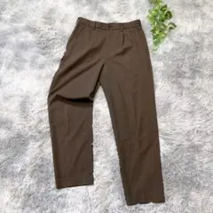UNIQLO ユニクロ (M) タックテーパードパンツ スラックス ワイド