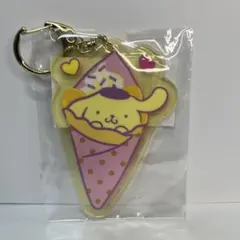 サンリオカフェワゴン　アクリルキーホルダー　クレープ　ポムポムプリン