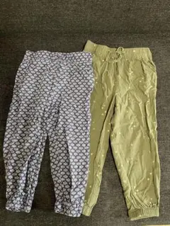 H&M 薄手サマーコットンパンツ 2点セット