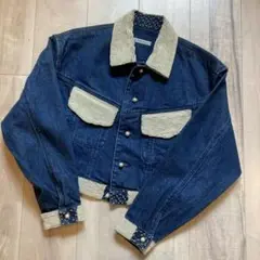 ツモリチサト パールモチーフ デニムジャケット Gジャン