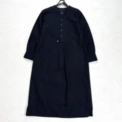 近年モデル パラスパレス インディゴ染め シャツ ワンピース スキッパー 手洗可