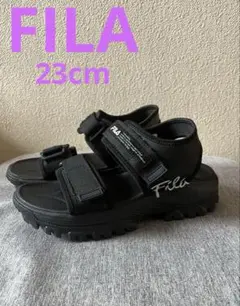 FILA ブラック スポーツサンダル ベルクロ