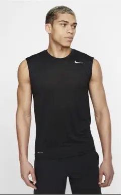 ナイキ NIKE ランニングウェア DRI-FIT ノースリーブ Lサイズ 黒