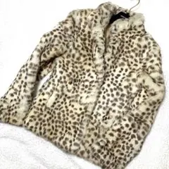 FIGARO ファーコート ラビット レオパード