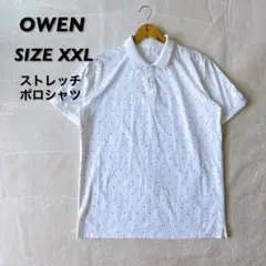 OWEN オーウェン ポロシャツ XXL 半袖 ストレッチ イカリ柄