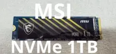 MSI M390 NVMe M.2 SSD 1TB PCIe Gen3x4