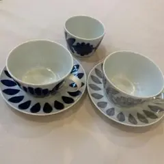 西山　NISHIYAMA デイジー　マグカップとソーサー　おまけのカップ付き