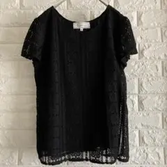 【ROPÉ PICNIC 】ブラックレースシャツ