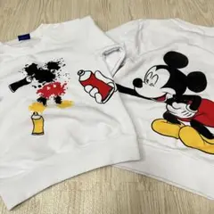 ディズニー ミッキー ペイント 落書き トレーナー 120 ディズニーランド