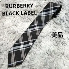 良品』バーバリー ブラックレーベル モノグラム柄 シルク100