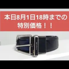 COACH 本革 ベルト ブラック