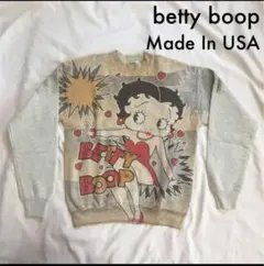 Betty Boop グレー スウェット Made In USA