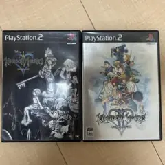 プレイステーション2 キングダムハーツ1&2セット　ソフト、ケース、取説付き