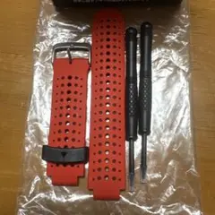 GARMIN フォアアスリート235J リバーシブルカラーベルト レッド 純正