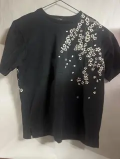 オリエンタルブランド 錦 桜 和柄 Tシャツ 黒　②