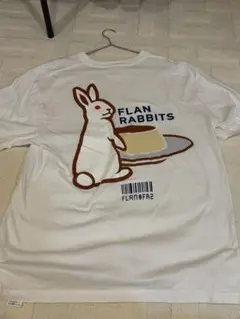 FLAN RABBITS Tシャツ ホワイト