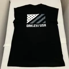 美品 Oakley USA アメリカ 米国 シャツ Tシャツ ブラック 黒 L