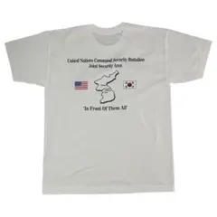 未使用品 JSA国連軍北朝鮮軍共同警備区域 Tシャツ スーベニアTシャツ 板門店