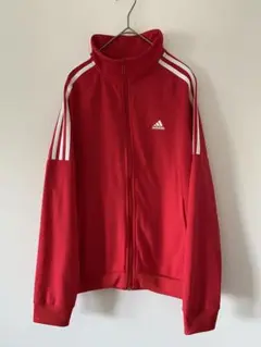 【adidas アディダス】赤 トラックジャケット レディース Lサイズ