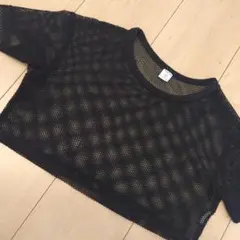 黒 メッシュ Tシャツ 半袖