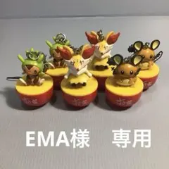 すき家　ポケモンフィギュア　ストラップ6点セット