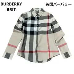 バーバリー　BURBERRY BRIT メガチェックドレスシャツ　ノバチェック