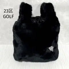 23区ゴルフ エコファー カートバッグ ラウンドバッグ ブラック 新品