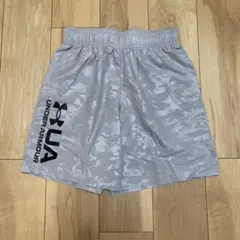 【美品】UNDER ARMOUR ハーフパンツ グレー LG