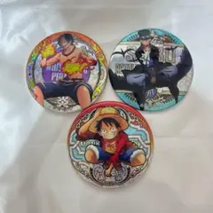 ONEPIECE 輩缶バッジ Shine 三兄弟
