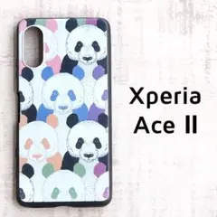 Xperia Ace Ⅱ ケース カラフル パンダ カバー