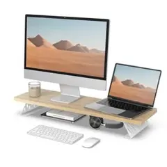 Fenge モニター台 卓上 モニタースタンドpc (オーク, 80cm)
