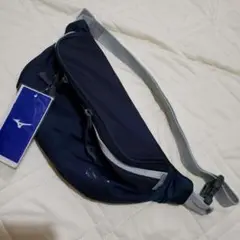 MIZUNO　抗菌　抗ウイルス　ウエストポーチ　ネイビー