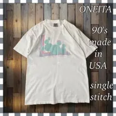 90's USA製 ONEITAヴィンテージ シングルステッチ Tシャツ L