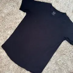 Hanes 裾ラウンドチュニックTシャツ Vネック ‪☆
