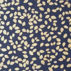 Kanvas Metallic Tossed Leaves Black/Gold