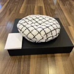 CHANEL ツイードベレー帽 サイズM