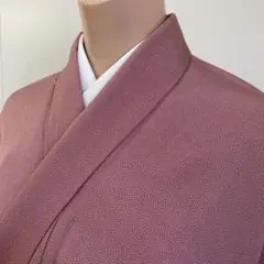 【春】15345u 着物 鮫小紋 作家物 落款入り