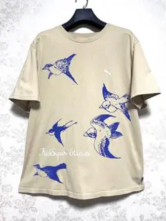 美品　PUMA×KIDSUPER STUDIOS プリントT ベージュ　L