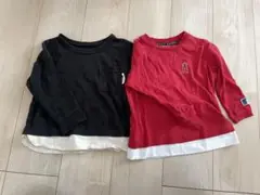 長袖カットソー 2枚セット 100 まとめ売り　長袖Tシャツ　男の子